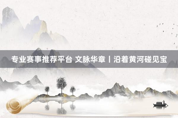 专业赛事推荐平台 文脉华章丨沿着黄河碰见宝