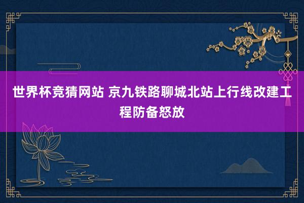 世界杯竞猜网站 京九铁路聊城北站上行线改建工程防备怒放